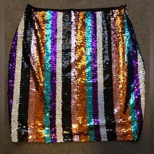 Sequin covered NWT mini skirt
